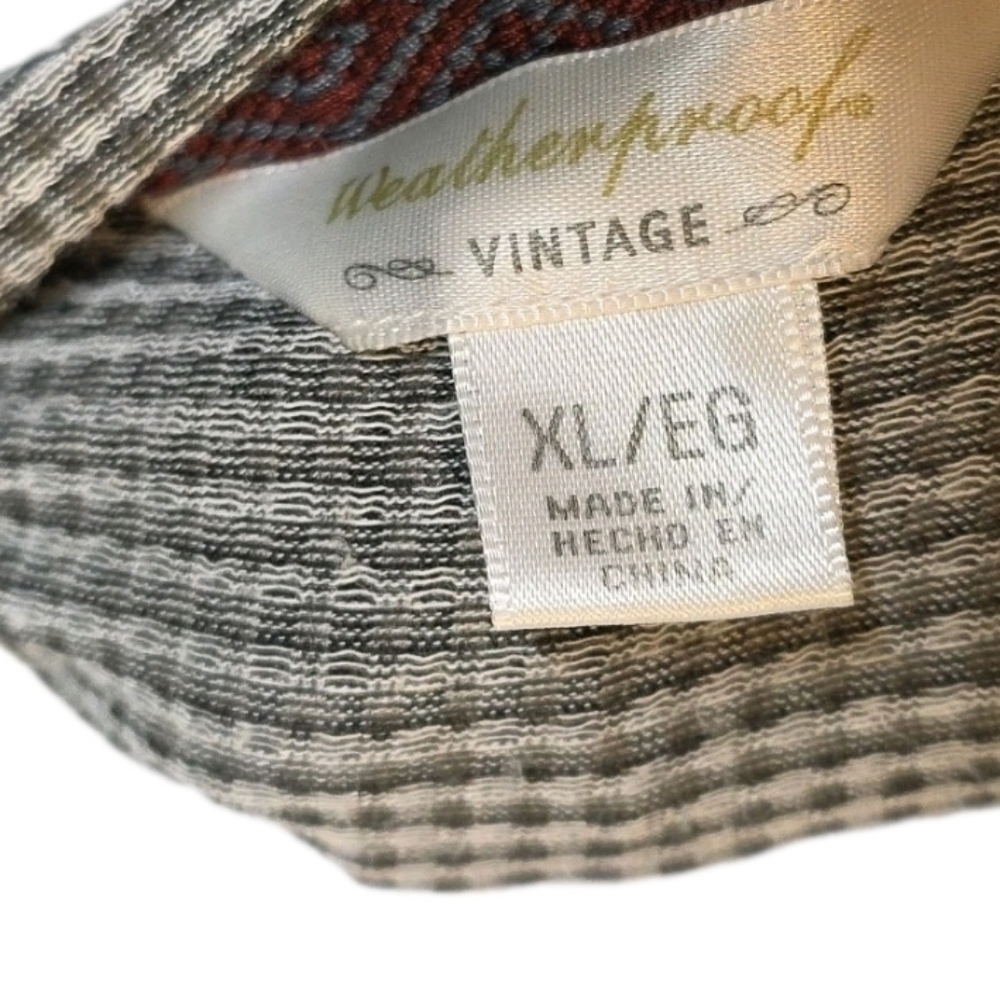 319. Weatherproof Vintage Women's XL Black Gingham Hoodie - Picture 6 of 7